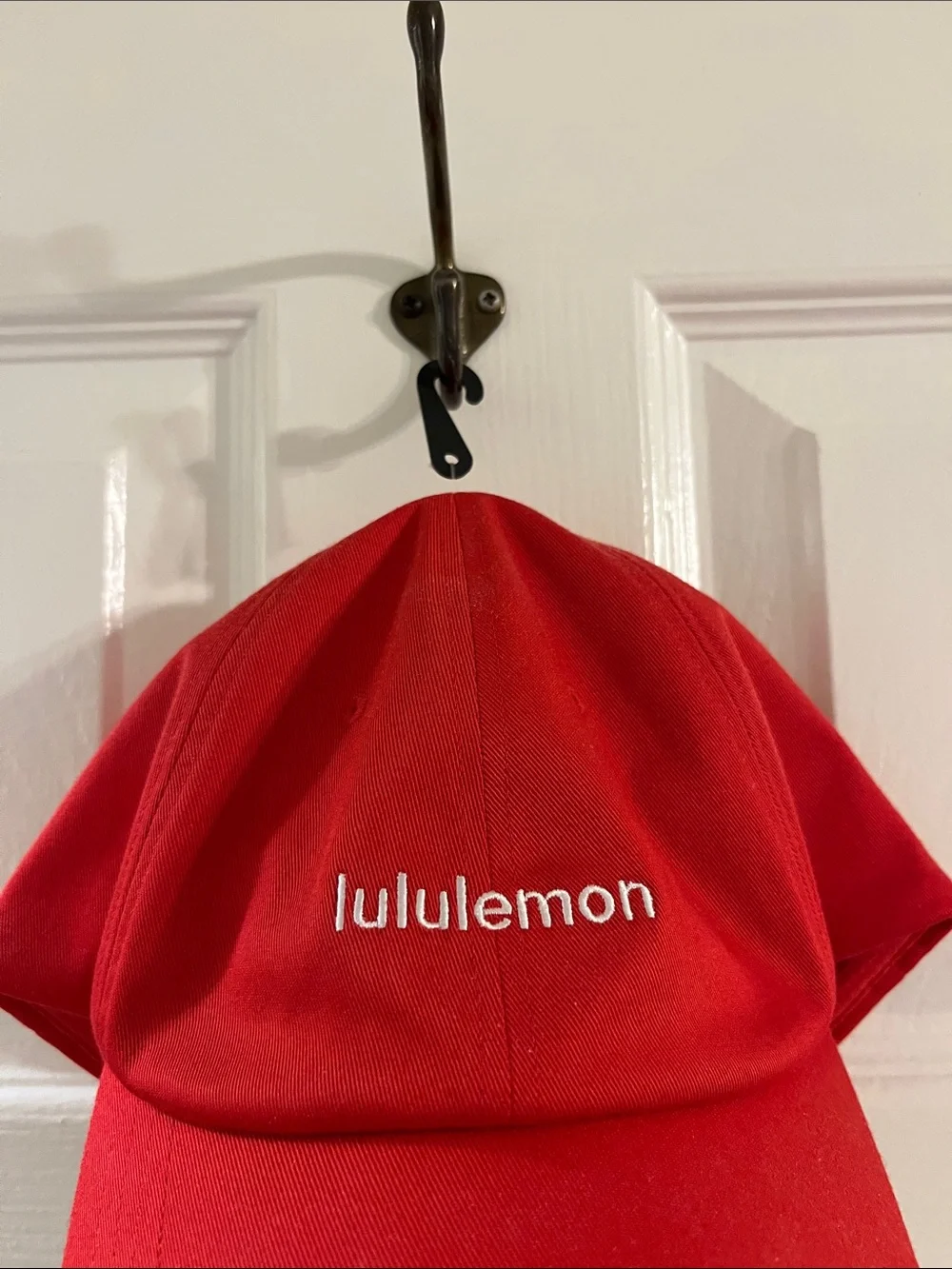 RARE Lululemon Athletica Red Logo Classic Unisex Ball Cap